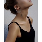 Silver Teardrop Ear Cuff