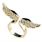 Gold Angel Wing Ring