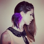 Iridescent Feather Ear Cuff