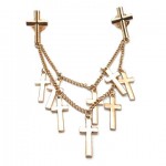 Multi Cross Double Chain Collar Tips 