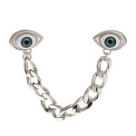 Eye Collar Tips on Curb Chain