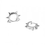 All Over Stud Hoop Earring