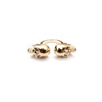 Double Skull Head Ring
