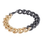 Mixed Curb Chain Bracelet
