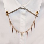 Skull and Spike Collar Chain