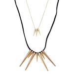 Layered Spiked Necklace