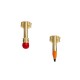 Snapped Pencil Earrings