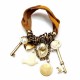 Vintage Key Charms Necklace