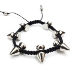 Spiked Braided Rope Bracelet