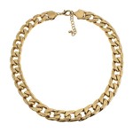 Etched Curb Chain Necklace