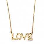 LOVE Studded Necklace