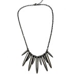 Glam Punk Spikes Necklace