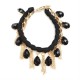 Onyx Charms Bracelet