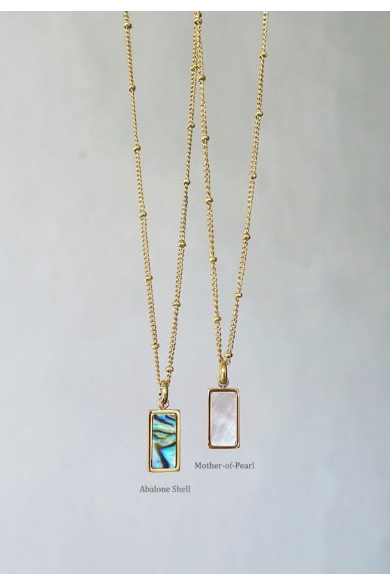 Inez Paua Pendant Necklace