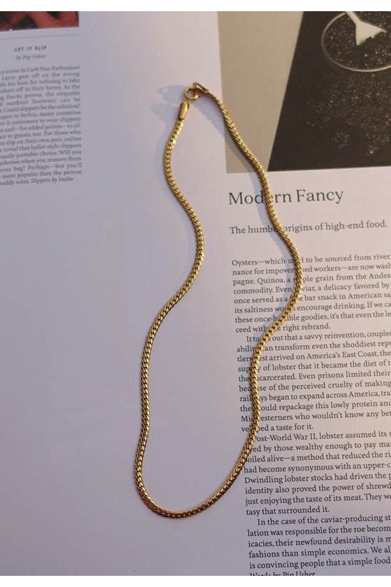 Bold Herringbone Chain Necklace