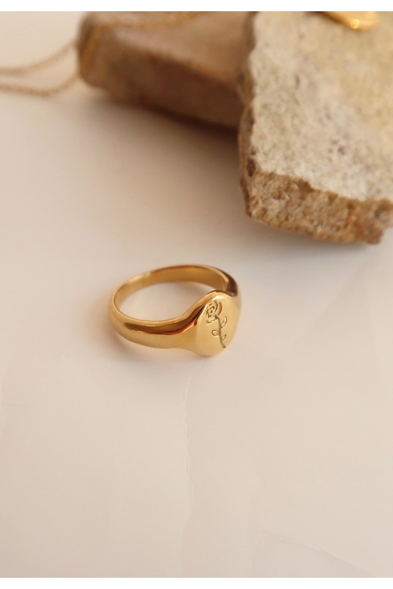 Rose Signet Ring