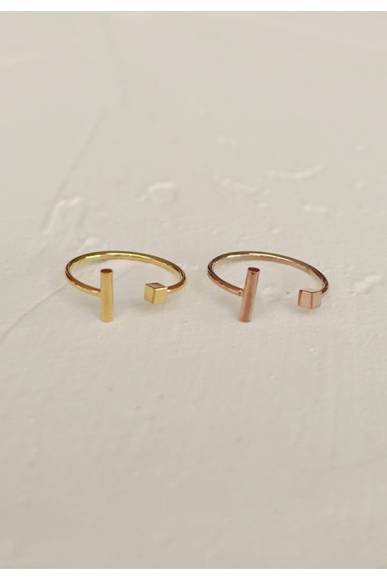 Bar & Cube Ring