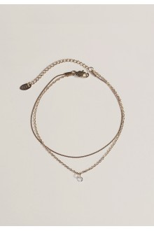 Marquise Layered Anklet