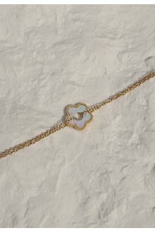 Mother-of-Pearl Floral Bracelet