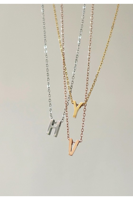 Arial Initial Necklace