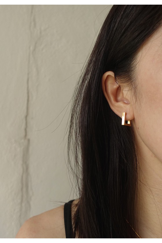 Sage Square Earrings