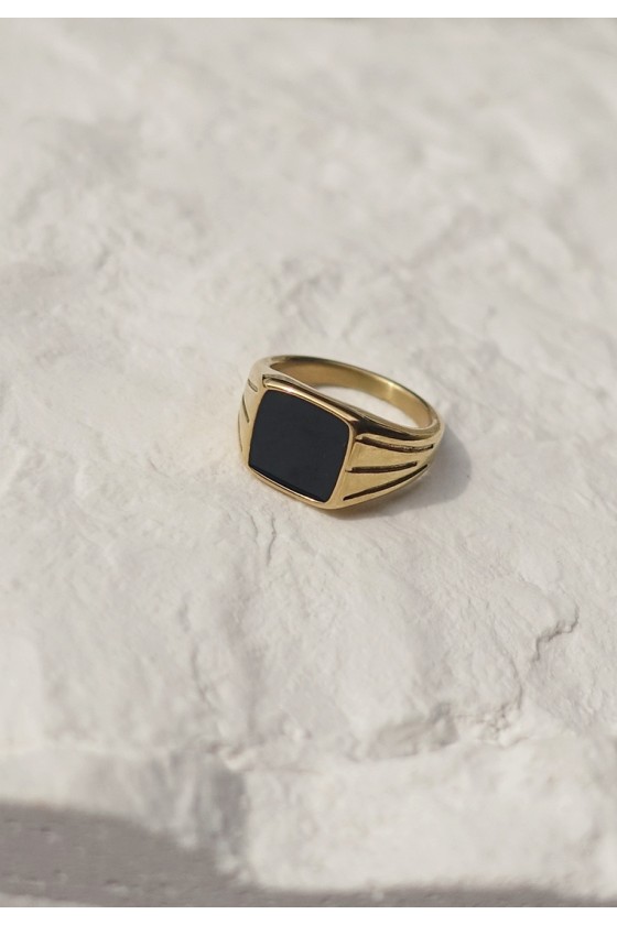 Nightstone Signet Ring