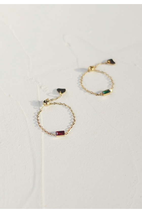 Baguette Adjustable Ring