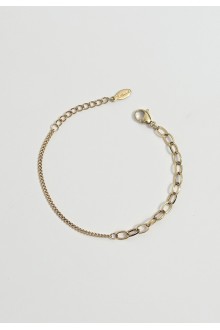 Half & Half Chain Bracelet