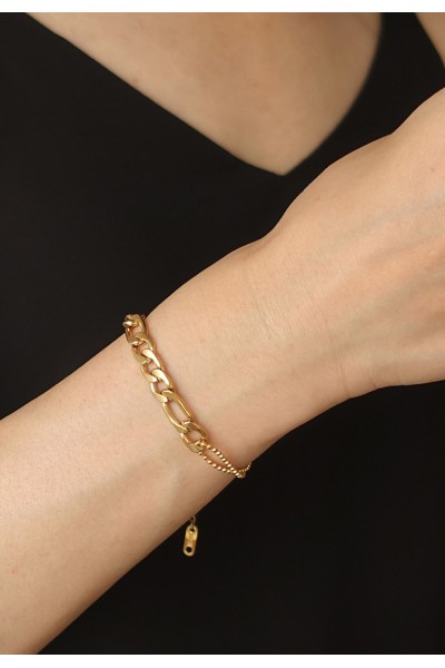 Chain & Beaded Bracelet