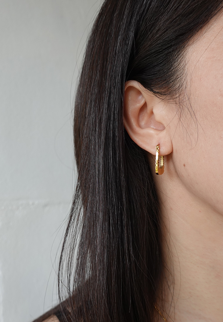 Etched Hoop Earrings Etched Hoop Earrings