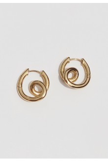 Swirl Double Hoop Earrings