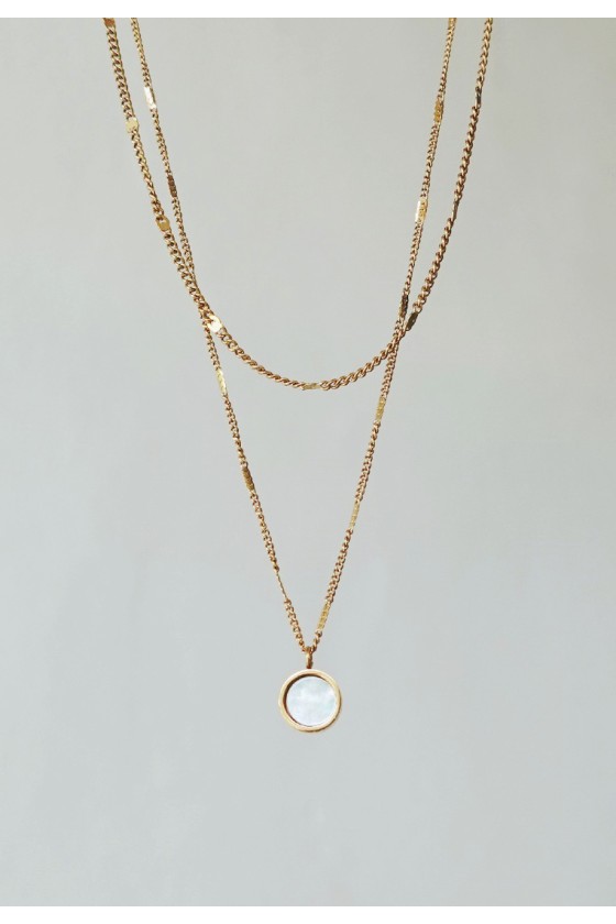 Mother-of-Pearl Layered Necklace