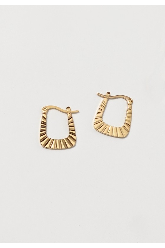 Etched Hoop Earrings