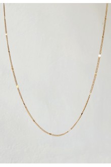 Gold Pressed Chain Necklace