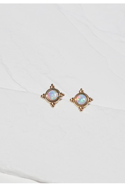 Opal Stud Earrings