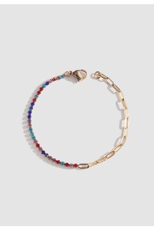 Half & Half Rainbow Tennis Bracelet