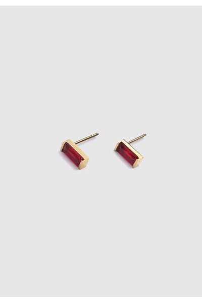 Red Garnet Stone Earrings