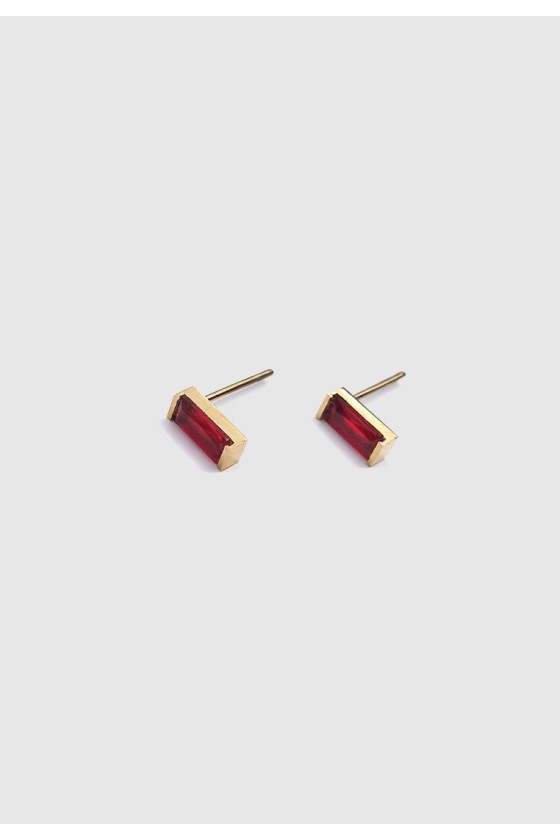 Red Garnet Stone Earrings