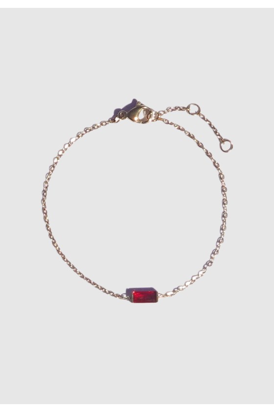 Red Garnet Stone Bracelet