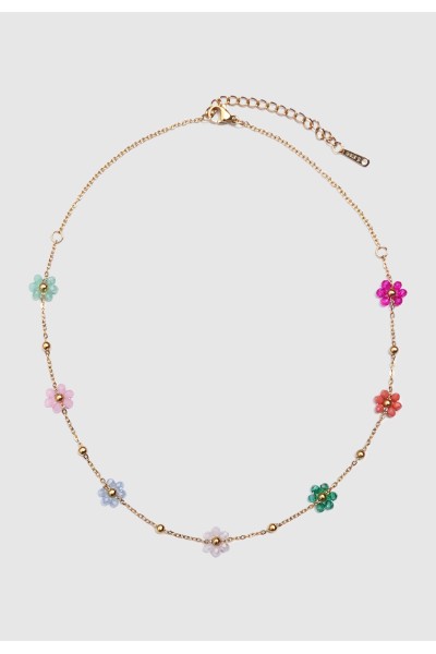 Flower Bloom Choker Necklace