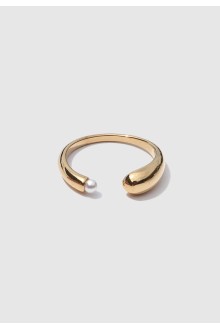 Dainty Pearl Open Ring