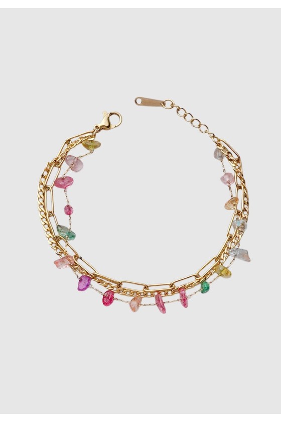 Pastel Fluorite Trio Bracelet