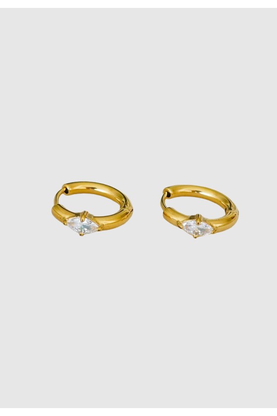 Stella Marquise Hoop Earrings