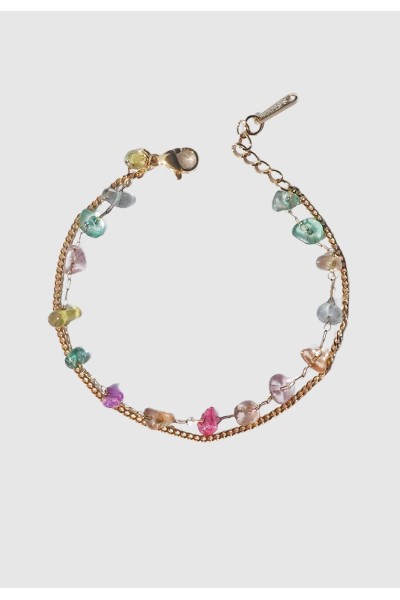 Pastel Fluorite Duo Bracelet