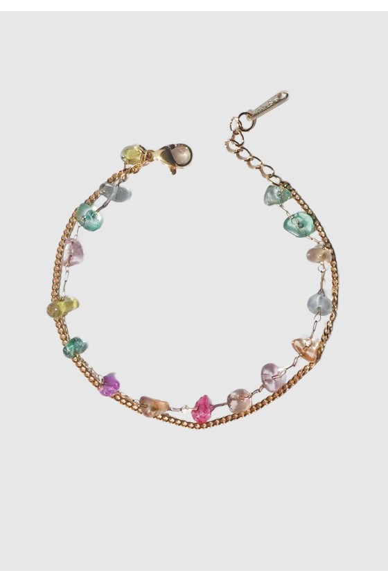 Pastel Fluorite Duo Bracelet