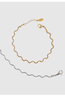 Wave Twist Chain Bracelet