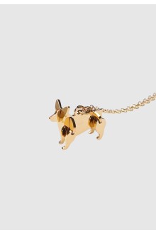 Origami Corgi Necklace