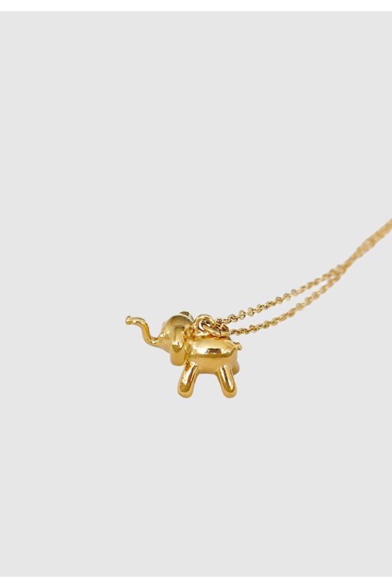 Tiny Trunk Elephant Necklace
