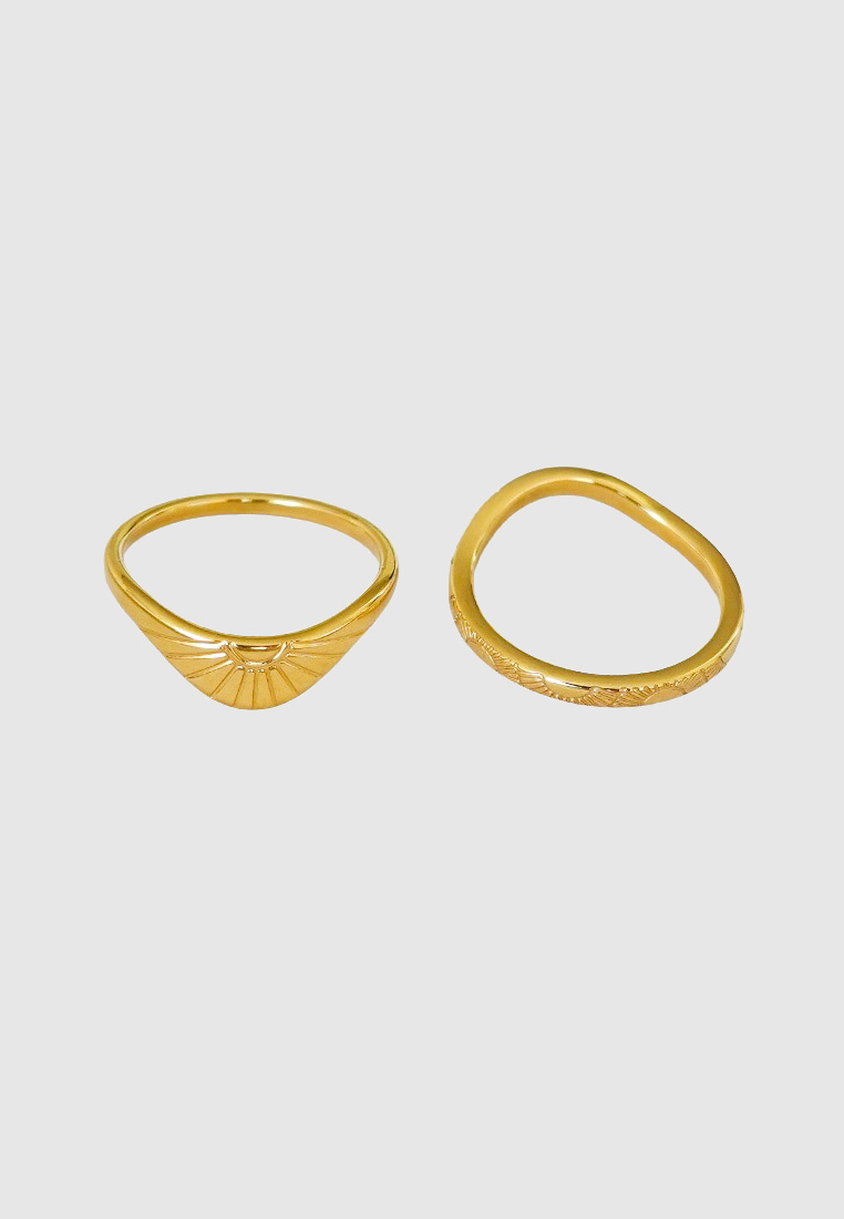 Set of 2 Sunrise Ring Set Set of 2 Sunrise Ring Set