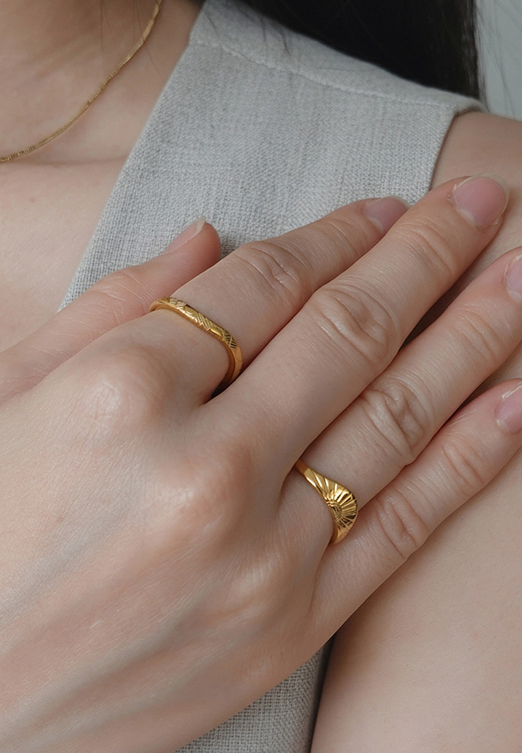Set of 2 Sunrise Ring Set Set of 2 Sunrise Ring Set